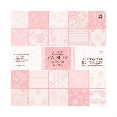15 x 15 cm Paper Pack (32pk) - Capsule Collection - Wild Rose ― VIP Office HobbyART