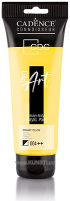 ProART heavy body Akrüülvärv PR-004 primary yellow 120ml ― VIP Office HobbyART