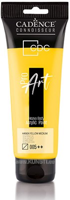 ProART heavy body Acrylic paint PR-005 hansa yellow medium 120ml ― VIP Office HobbyART