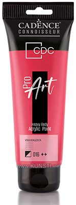 ProART heavy body Acrylic paint PR-016 viva magenta 120ml ― VIP Office HobbyART