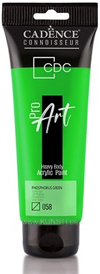 ProART heavy body Acrylic paint PR-058 phosphorus green 120ml ― VIP Office HobbyART