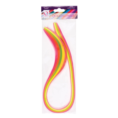 Ленточки для квиллинга комплект 3mm Paper Strips (100pcs) - Neon (5 Colours) ― VIP Office HobbyART