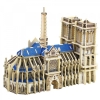 JZ802 Wooden puzzle with colored paper Notre Dame de