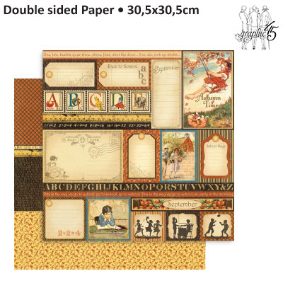 Scrapbooking paper 2-sided 4500608 Graphic 45 ― VIP Office HobbyART