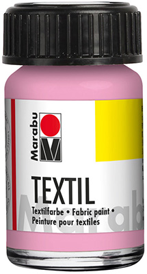 Tekstiilivärv Marabu-Textil 236 15ml light pink ― VIP Office HobbyART