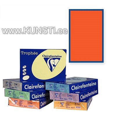 Clairefontaine Trophee paber A4 210x297mm 160gr 250l 1004 Coral red ― VIP Office HobbyART