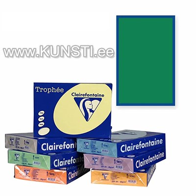 Clairefontaine Trophee paber A4 210x297mm 160gr 250l 1019 Forest Green ― VIP Office HobbyART