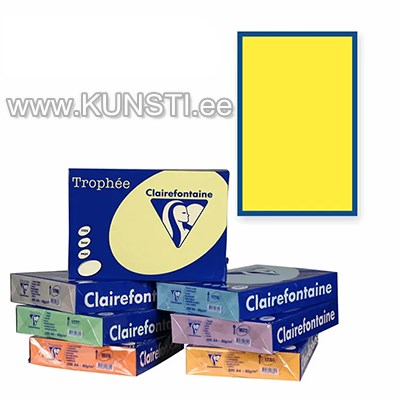 Clairefontaine Trophee paber A4 210x297mm 160gr 250l 1029 Intensive Yellow ― VIP Office HobbyART