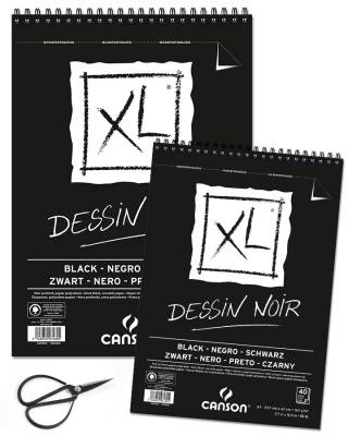 Canson XL sketch album "Dessin noir" A4 150g, 40 sheets ― VIP Office HobbyART