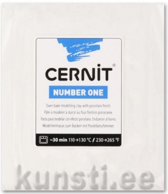 Полимерная глина Cernit Number One 027 250g valge ― VIP Office HobbyART