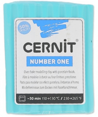 Полимерная глина Cernit Number One 280 turquose blue ― VIP Office HobbyART