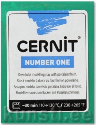 Polymer Clay Cernit Number One 600 green ― VIP Office HobbyART