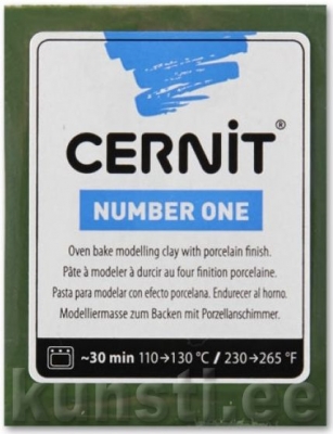 Polymer Clay Cernit Number One 645 olive ― VIP Office HobbyART