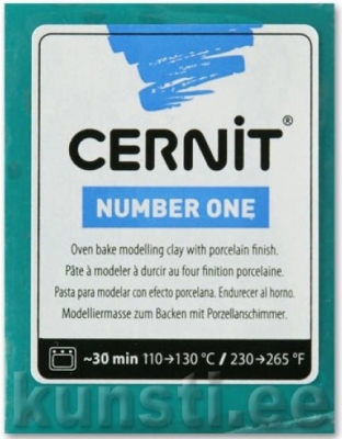 Polymer Clay Cernit Number One 662 pine green ― VIP Office HobbyART