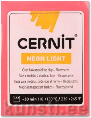 Polymer Clay Cernit Neon light 400 red ― VIP Office HobbyART
