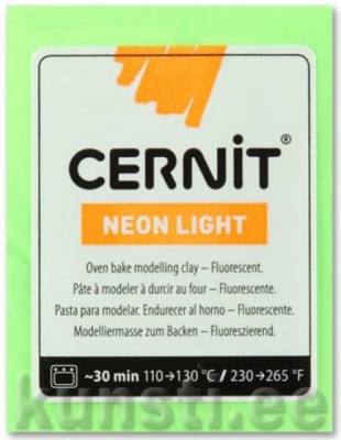 Polümeersavi Cernit Neon light 600 green ― VIP Office HobbyART