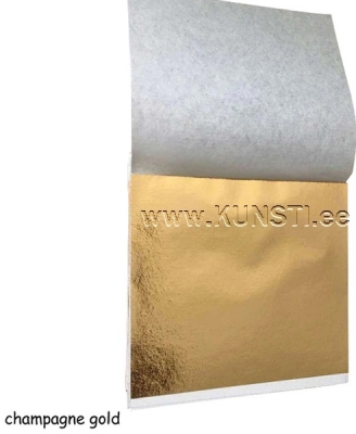 Imitation leaf 100 sheets booklet champagne gold, 8.5x9cm ― VIP Office HobbyART