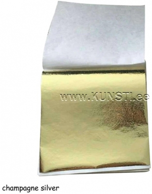 Kuld metalliseeritud foolium, champagne silver, 8.5x9сm, 100tk ― VIP Office HobbyART