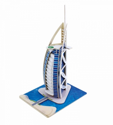 JPD460 Wooden puzzle with colored paper Hotel Dubai ― VIP Office HobbyART