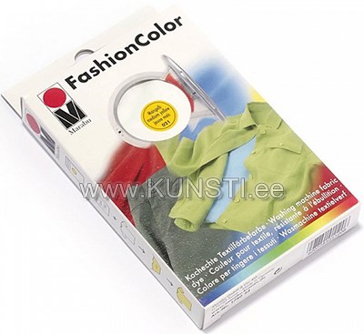 Краска для ткани Fashion Colour 30g+fiksaator 60g 021 medium yellow ― VIP Office HobbyART