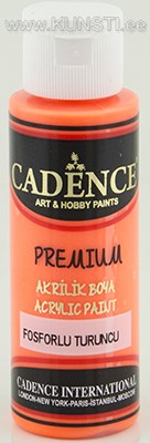 Akrüülvärv Premium Cadence flouroscent 4 flouroscent orange 70 ml ― VIP Office HobbyART
