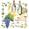 Napkin 13306815 33 x 33 cm Wine and Cheese