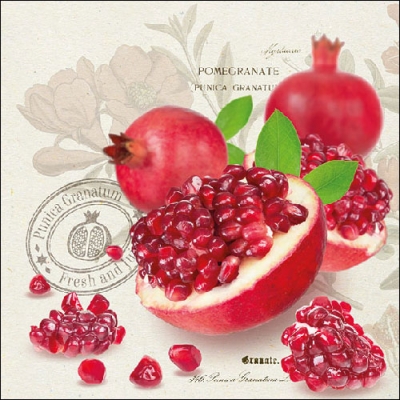 Салфетка для декупажа 13309710 33 x 33 cm Pomegranate  ― VIP Office HobbyART