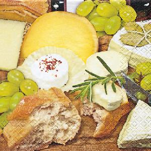 Salvrätik - Салфетка для декупажа - 33 x 33 cm Cheese Celebration