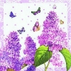 Салфетка для декупажа - 33 x 33 cm Painted Lilac