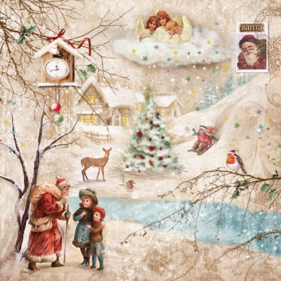 Napkin 33305260 33 x 33 cm Winter Wonderland ― VIP Office HobbyART