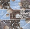 Салфетка для декупажа - 33 x 33 cm Collage di Conchiglie blue