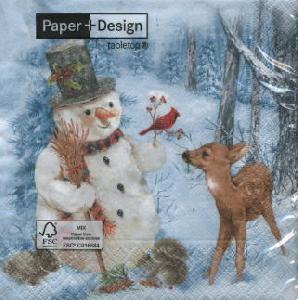 Салфетка для декупажа - 33 x 33 cm Winter forest ― VIP Office HobbyART