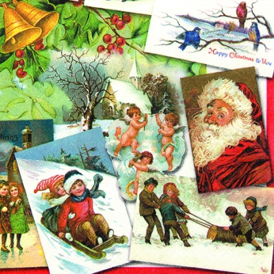 Салфетка для декупажа 611417 33 x 33 cm Nostalgic Christmas ― VIP Office HobbyART