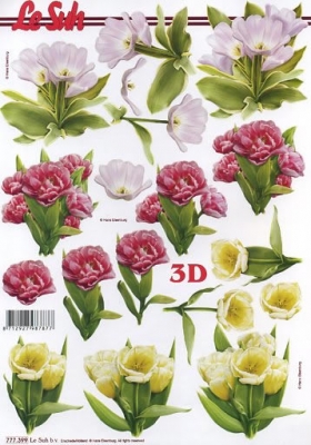 Decoupage paper 3D A4 777-399 ― VIP Office HobbyART