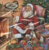 Салфетка для декупажа - 33 x 33 cm Nostalgic Santa