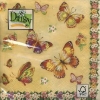 Салфетка для декупажа - 33 x 33 cm butterflies and flowers