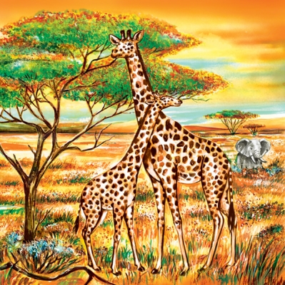 Salvrätikud SDOG-006001 33 x 33 cm Giraffen