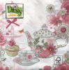 Салфетка для декупажа - 33 x 33 cm Tea and Cupcake