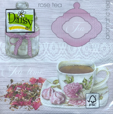Napkin SDOG-016301 33 x 33 cm Pink Tea Background ― VIP Office HobbyART
