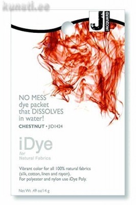 Краситель для 100% натуральных тканей Jacquard iDye Fabric Dye-1424 14 gr-Chestnut ― VIP Office HobbyART