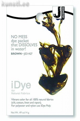 Краситель для 100% натуральных тканей Jacquard iDye Fabric Dye-1427 14 gr-Brown ― VIP Office HobbyART