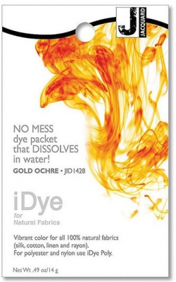 Краситель для 100% натуральных тканей Jacquard iDye Fabric Dye-1428 14 gr-Gold Ochre ― VIP Office HobbyART