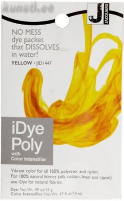 Краситель для полиэстра и нейлона Jacquard IDYE-1447 iDye Poly, 14 gr, Yellow ― VIP Office HobbyART