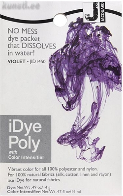 Краситель для полиэстра и нейлона Jacquard IDYE-1450 iDye Poly, 14 gr, фиолетовый ― VIP Office HobbyART