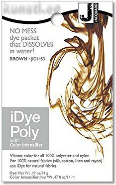 Краситель для полиэстра и нейлона Jacquard IDYE-1453 iDye Poly, 14 gr, коричневый ― VIP Office HobbyART