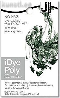 Краситель для полиэстра и нейлона Jacquard IDYE-1454 iDye Poly, 14 gr, черный ― VIP Office HobbyART