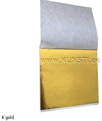 Kuld metalliseeritud foolium, K gold, 8.5x9сm, 100tk ― VIP Office HobbyART