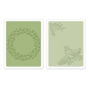 Sizzix SG textured impressions embossing folders 2pk bird