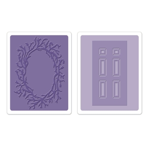 Sizzix SG textured impressions embossing folders 2pk door ― VIP Office HobbyART