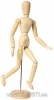 Wooden mannequin 14 cm - woman